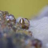 Macla de la espinela en Esfalerita de Matienzo,Bizkaia. (Autor: Al mar)