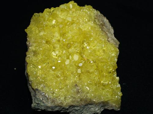 Sulphur<br />Mina El Desierto, San Pablo de Napa, Provincia Daniel Campos, Departamento Potosí, Bolivia<br />7.6x9.5x5 cm''s<br /> (Author: Joseph DOliveira)