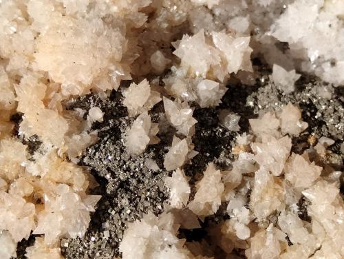 Calcite and Pyrite<br />Mina Campiano, Montieri, Provincia Grosseto, Toscana, Italia<br />FOV 46 mm<br /> (Author: Firmo Espinar)