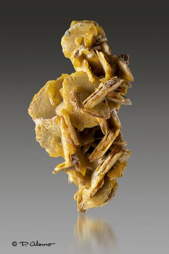 Wulfenita<br />Zona Sidi Amer, Touissit, Distrito Touissit, Provincia Jerada, Región Oriental, Marruecos<br />3cm x 6cm x 3,5cm<br /> (Autor: Pere Alonso)