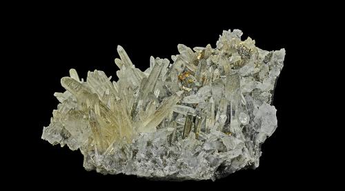 Quartz, Bournonite, Chalcopyrite, Ferberite, Boulangerite<br />Mina Yaogangxian, Yizhang, Prefectura Chenzhou, Provincia Hunan, China<br />9.2 x 8.0 cm<br /> (Author: am mizunaka)