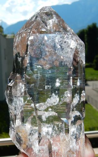 Quartz<br />Fieschertal, Goms, Wallis (Valais), Suiza<br />110 mm x 50 mm x 30 mm<br /> (Author: Dany Mabillard)