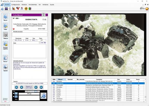 Ficha Mineral del AgMiner Pro (Autor: Manuel Mesa)