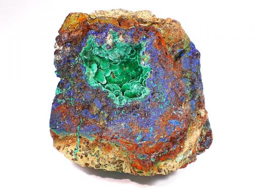 Malachite, Azurite<br />Utah, USA<br />55 mm x 55 mm x 42 mm<br /> (Author: Don Lum)