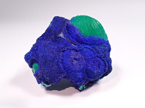 Azurite, Malachite<br />Mina Morenci, Morenci, Distrito Copper Mountain, Montes Shannon, Condado Greenlee, Arizona, USA<br />54 mm x 48 mm x 30 mm<br /> (Author: Don Lum)