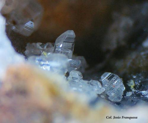 Cerusita.<br />Sierra del Cabo de Gata, Níjar, Comarca Metropolitana de Almería, Almería, Andalucía, España<br />4 FVO<br /> (Autor: Jesus Franquesa Baucells)