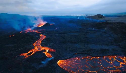 Imagen del volcán Sundhnúkur tomada con un dron, cerca de Grindavík, el 18 de junio de 2024. Autor y copyright ©: David Aguilar Martin. (Autor: Antonio P. López)