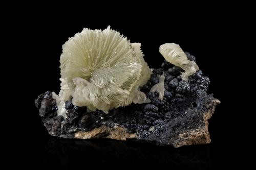 Tarbuttite<br />Mina Skorpion, Rosh Pinah, Distrito Lüderitz, Region ǁKaras, Namibia<br />10 x 6 x 5.5 cm / main crystal: 2.3 cm<br /> (Author: MIM Museum)