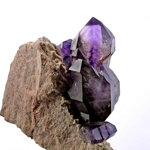 Amethyst<br />Zona Brandberg, Región Erongo, Namibia<br />Specimen size 9 cm<br /> (Author: Tobi)