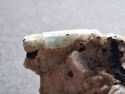 Beryl (variety Aquamarine)<br />Naxos, Kyklades, Aegaean Sea, Greece<br />6 x 4,5 cm<br /> (Author: Volkmar Stingl)