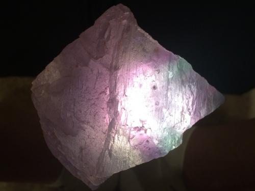 Fluorite<br />Mina Navidad, Abasolo, Rodeo, Municipio de Rodeo, Durango, México<br />100 X 90 X 55 mm<br /> (Author: Robert Seitz)