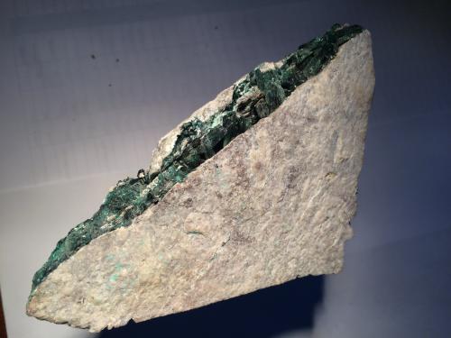 Brochantite<br />Mina Milpillas, Cuitaca, Municipio Santa Cruz, Sonora, México<br />230 X 200 X 90 mm<br /> (Author: Robert Seitz)