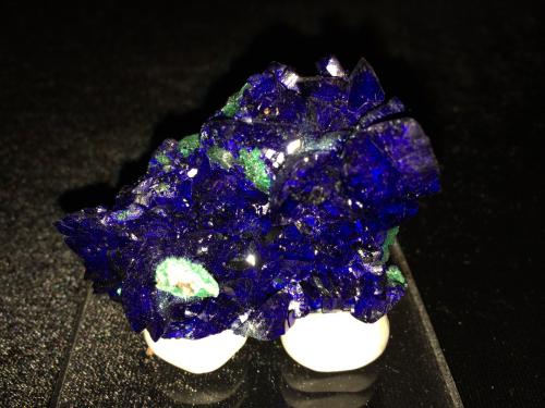 Azurite<br />Milpillas Mine, Cuitaca, Municipio Santa Cruz, Sonora, Mexico<br />65 X 45 X 25 mm<br /> (Author: Robert Seitz)