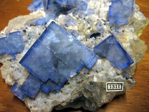 fluorite, quartz<br />Minas Bere Alston, Bere Ferrers, Tavistock, Devon, Inglaterra / Reino Unido<br /><br /> (Author: Jesse Fisher)