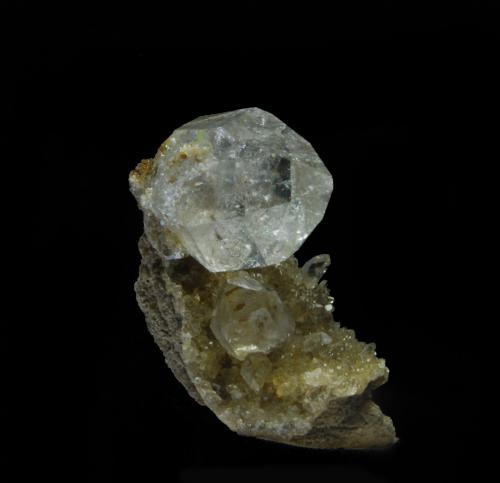 Cuarzo<br />Mine Ace of Campground Diamonds, Middleville,  Herkimer, Nueva York, USA<br />5 x 3 cm<br /> (Autor: Ricardo Fimia)