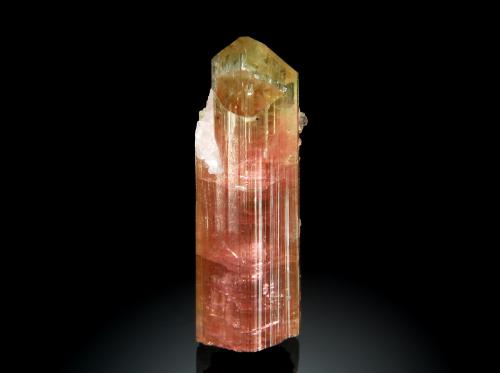 Elbaite<br />Mina Himalaya, Gem Hill, Distrito Mesa Grande, San Diego County, California, USA<br />1.1 x 3.2 cm<br /> (Author: crosstimber)