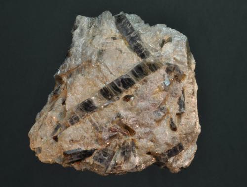 Cianita (distena) y Estaurolita<br />Alpe Sponda - Pizzo Forno, Valle Chironico, Leventina, Ticino (Tessin), Suiza<br />7 x 7 cm<br /> (Autor: Ricardo Fimia)