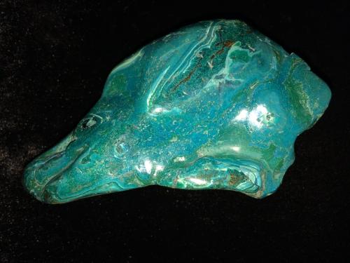 Chrysocolla<br />Minas Ray, Zona Scott Mountain, Distrito Mineral Creek, Montes Dripping Spring, Condado Pinal, Arizona, USA<br />118 mm x 75 mm x 38 mm<br /> (Author: Robert Seitz)