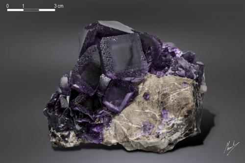 Fluorite<br />Filón Josefa-Veneros, nivel 75, Coroña de Arriba-La Collada, zona minera de La Collada, Siero, Comarca Oviedo, Principado de Asturias (Asturias), España<br />102 x 95 mm<br /> (Author: Manuel Mesa)