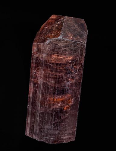 Elbaite<br />Mina Cruzeiro, Santa Maria do Suaçui, Governador Valadares, Vale do Rio Doce, Minas Gerais, Brasil<br />4.0 x 1.7 cm<br /> (Author: am mizunaka)