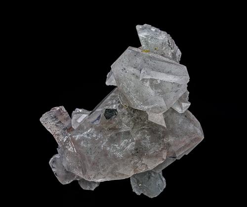 Quartz, Hematite, Barite<br />Mina Jan Coetzee, Okiep Copper District, Distrito Namakwa (Namaqualand), Provincia Septentrional del Cabo, Sudáfrica<br />9.0 x 6.5 cm<br /> (Author: am mizunaka)