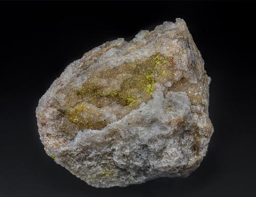 Quartz, Mimetite<br />Mina Gottesehre, Urberg, Dachsberg (Südschwarzwald), Waldshut, Freiburg, Baden-Württemberg, Alemania<br />5.7 x 5.0 cm<br /> (Author: am mizunaka)