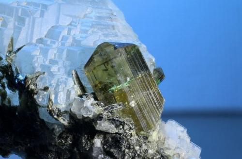 Epidota<br />Hachupa, Distrito Shigar, Gilgit-Baltistan (Áreas del Norte), Paquistán<br />cristal 15x10mm<br /> (Autor: Ramon A  Lopez Garcia)