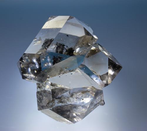 Cuarzo (variedad herkimer)<br />Condado Herkimer, New York, USA<br />cristal 50x45 mm<br /> (Autor: Ramon A  Lopez Garcia)