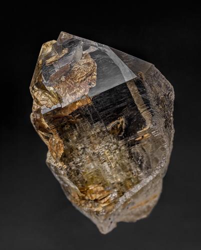 Quartz, Rutile<br />Punta d'Aurona, Brig District, Wallis (Valais), Suiza<br />9.7 x 6.2 cm<br /> (Author: am mizunaka)