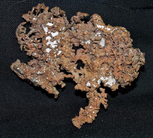 Copper<br />Minas Ray, Zona Scott Mountain, Distrito Mineral Creek, Montes Dripping Spring, Condado Pinal, Arizona, USA<br />9.5x7.5x1 cm<br /> (Author: Joseph DOliveira)