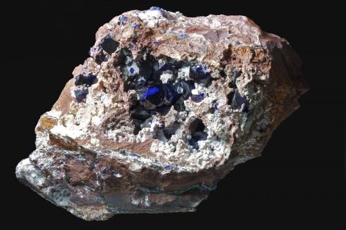 Azurita<br />Mina Morenci, Morenci, Distrito Copper Mountain, Montes Shannon, Condado Greenlee, Arizona, USA<br />8,3 x 6,1 cm.<br /> (Autor: Xavier bordas)