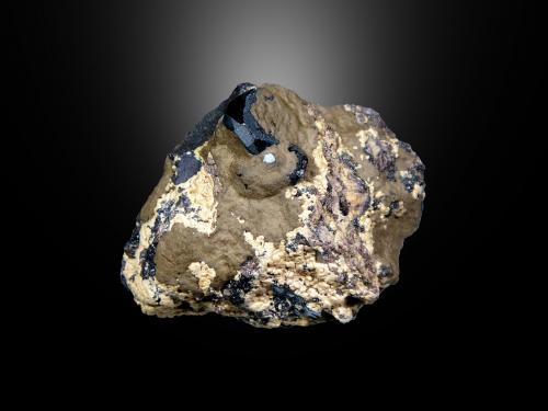 Gageíta y Hematites<br />Mina N'Chwaning II, Zona minera N'Chwaning, Kuruman, Kalahari manganese field (KMF), Provincia Septentrional del Cabo, Sudáfrica<br />5 x 4 cm.<br /> (Autor: Antonio P. López)