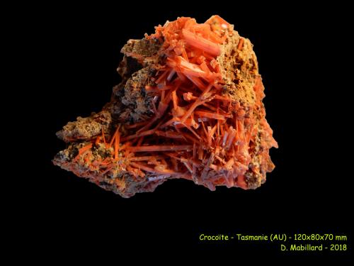 Crocoite<br />Tasmania, Australia<br />120x80x70 mm<br /> (Author: TicoSuizo)