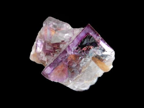 Fluorite<br />Mina Minerva I, Grupo Ozark-Mahoning, Sub-Distrito Cave-in-Rock, Condado Hardin, Illinois, USA<br />80x50x55 mm<br /> (Author: Dany Mabillard)