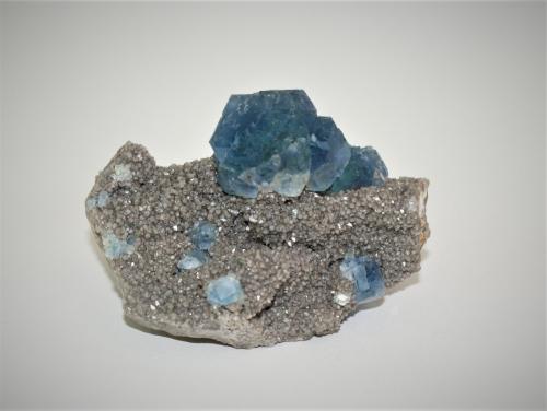 Fluorite<br />Mina Shangbao, Leiyang, Prefectura Hengyang, Provincia Hunan, China<br />75mm x 55mm x 55mm<br /> (Author: Philippe Durand)