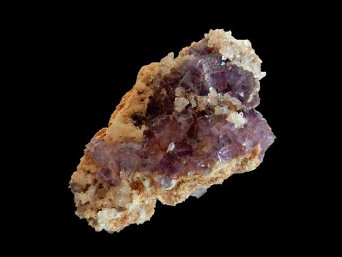 Quartz and Fluorite<br />La Cabaña, zona minera de Berbes, Valdelmar, Berbes, Ribadesella, Comarca Oriente, Principado de Asturias (Asturias), España<br />70x60x40 mm<br /> (Author: Dany Mabillard)