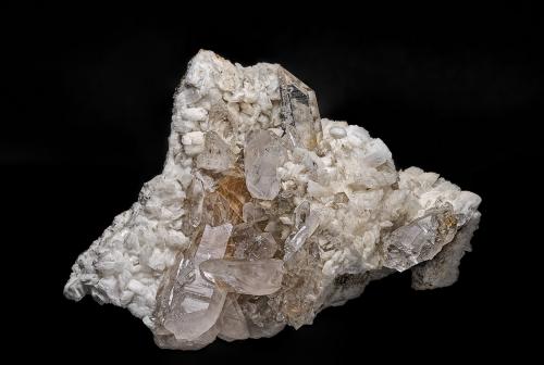 Quartz, Adularia<br />Mina Hamilton Hill, Jessieville, Condado Garland, Arkansas, USA<br />15.9 x 12.1 cm<br /> (Author: am mizunaka)