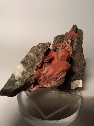 Heulandite-Ca<br />Drio le Pale, Buffaure, Moena, Provincia Trento, Trentino-Alto Adige (Trentino-Südtirol), Italia<br />The biggest crystal is 22,5 mm.<br /> (Author: Sante Celiberti)