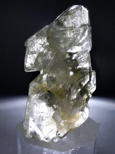 Quartz (variety faden), Chlorite (Group)<br />Glaciar Triolet, Valle Ferret, Macizo Les Grandes Jorasses, Courmayeur, Valle de Aosta (Val d'Aosta), Italia<br />61 x 37 mm<br /> (Author: Sante Celiberti)