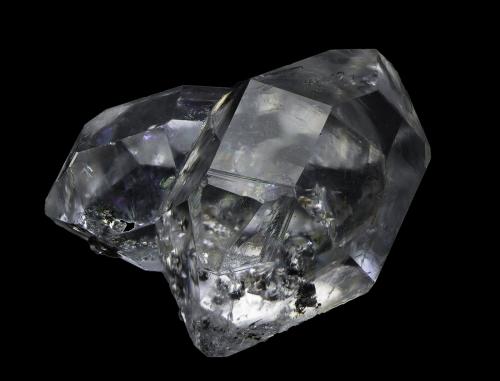 Quartz<br />Mina Ace of Diamonds, Middleville, Newport, Condado Herkimer, New York, USA<br />34 x 31 x 29 mm (max. crystal 30 mm)<br /> (Author: Rob Schnerr)