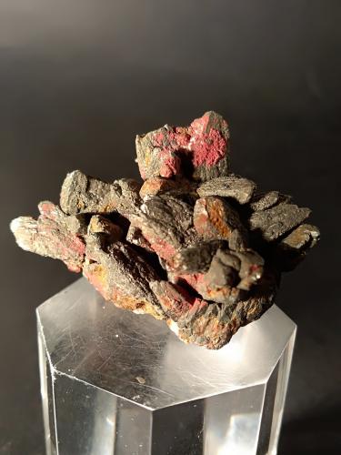 Cinnabar, Marcasite<br />Mina Monte Labbro, Monte Amiata, Santa Fiora, Provincia Grosseto, Toscana, Italia<br />48 x 38 mm<br /> (Author: Sante Celiberti)