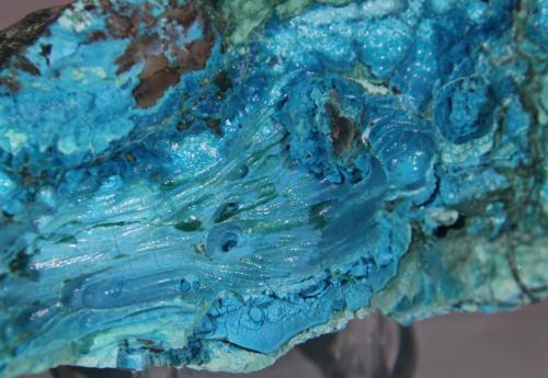 Chrysocolla<br />Mina L'Etoile du Congo, Lubumbashi (Elizabethville), Cinturón de cobre de Katanga, Haut-Katanga (Shaba), República Democrática del Congo (Zaire)<br />56mm x 121mm x 65mm<br /> (Author: Firmo Espinar)