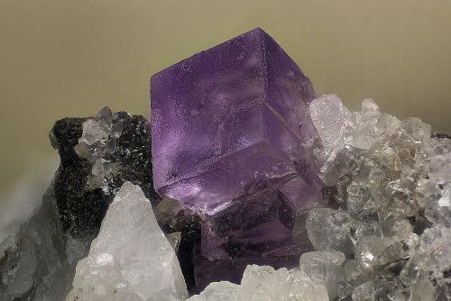 Fluorite<br />Tannberg, Rosenau am Hengstpaß, Valle Dambach, Kirchdorf an der Krems, Alta Austria/Oberösterreich, Austria<br />FOV 8 x 5,5 mm<br /> (Author: Gerhard Brandstetter)