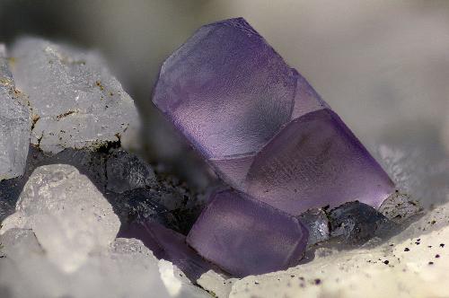 Fluorite<br />Tannberg, Rosenau am Hengstpaß, Valle Dambach, Kirchdorf an der Krems, Alta Austria/Oberösterreich, Austria<br />FOV 6 x 4 mm<br /> (Author: Gerhard Brandstetter)