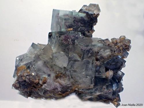 Fluorita<br />Mina Yaogangxian, Yizhang, Prefectura Chenzhou, Provincia Hunan, China<br />6 x 6 cm<br /> (Autor: Joan Niella)