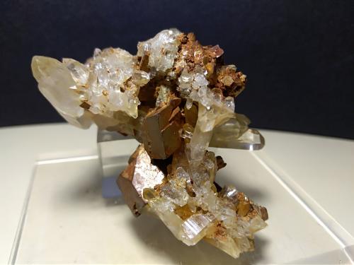 Siderite, Quartz<br />Sistema de vetas de cuarzo Valle Vorno, Capannor, Monti Pisani, Provincia Pisa, Toscana, Italia<br />57 x 36 mm<br /> (Author: Sante Celiberti)