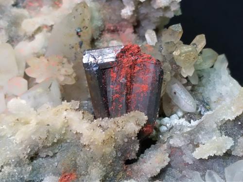 Sibnite, Cinnabar, Quartz<br />Mina Pereta, Pereta, Magliano in Toscana, Provincia Grosseto, Toscana, Italia<br />13,5 x 8 cm<br /> (Author: Sante Celiberti)