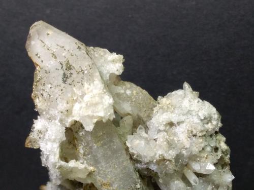 Quartz (variety scepter), Pyrite<br />Mina Campiano, Montieri, Provincia Grosseto, Toscana, Italia<br />12 x 8 cm<br /> (Author: Sante Celiberti)