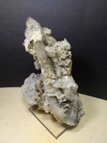 Quartz (variety scepter), Pyrite<br />Mina Campiano, Montieri, Provincia Grosseto, Toscana, Italia<br />12 x 8 cm<br /> (Author: Sante Celiberti)