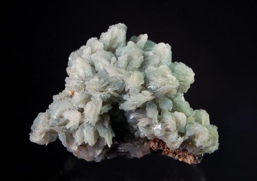 Baryte<br />Mina Emilio, filón Obdulia, zona minera Caravia, La Rubiera, Loroñe, Colunga, Comarca de la Sidra, Principado de Asturias (Asturias), España<br />5.7 x 8.3 cm<br /> (Author: Michael Shaw)